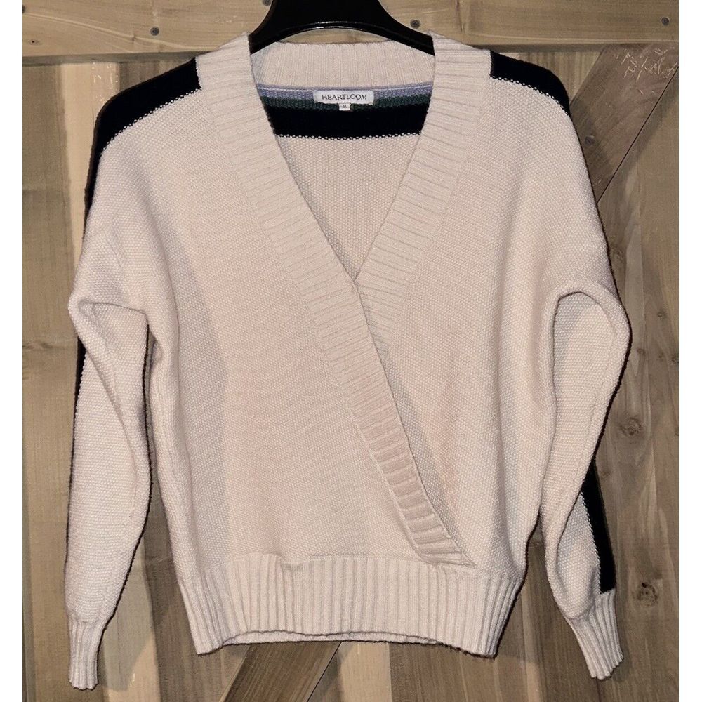 Heartloom Faux Wrap Sweater Women's Size M Medium